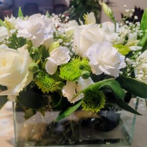 Arranjo para centro de mesa retangular